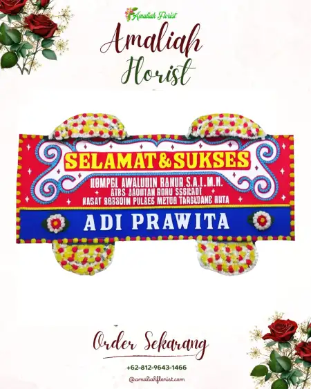 Papan Bunga Ucapan Selamat Wanakaya